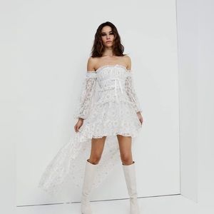 For Love And Lemons Lupita High Low Dress Brand New